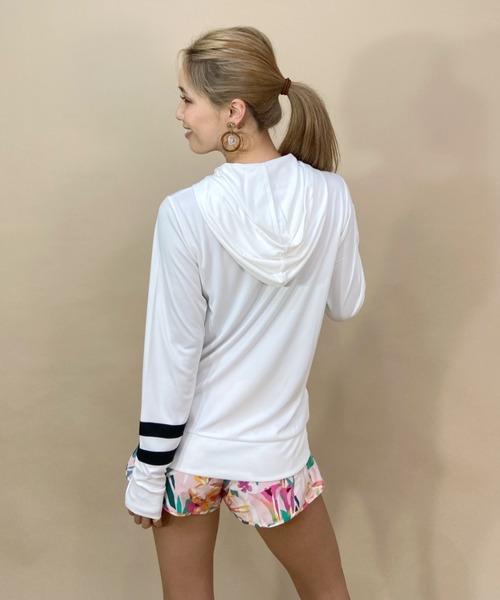 Hurley/ハーレールーズシルエットフロントロゴ無地長袖ラッシュガード/フルジップパーカーラッシュガードWRG2100001