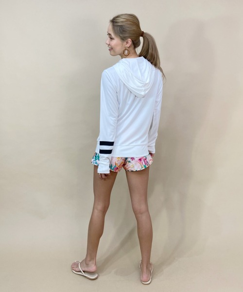 Hurley/ハーレールーズシルエットフロントロゴ無地長袖ラッシュガード/フルジップパーカーラッシュガードWRG2100001