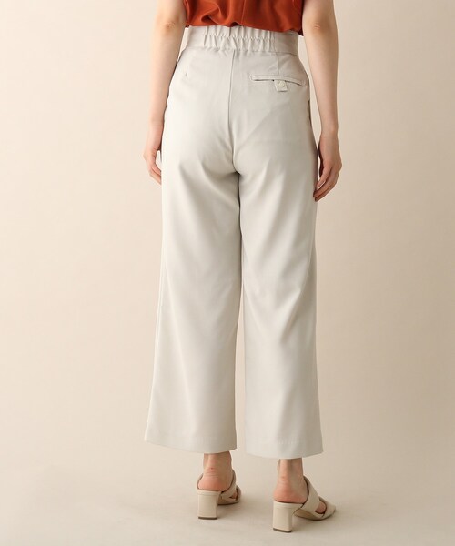 OPAQUE.CLIP（オペークドットクリップ）の「◆リネンライクストレートパンツ（その他パンツ・レディース・ブラック/ピンク系/オフホワイト・36/38）」の6枚目の写真