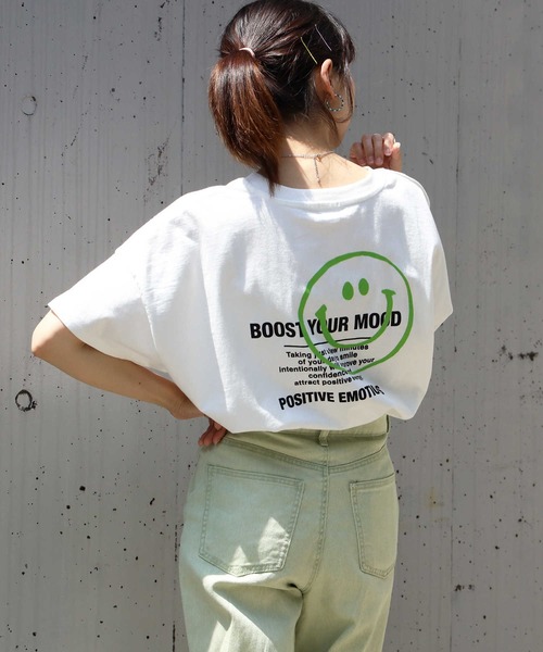 Right-on（ライトオン）の「スマイルプリントTシャツ（Tシャツ