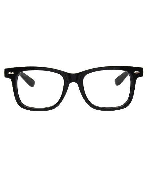 WEGO（ウィゴー）の「WEGO/ウェリントンタイプ(レンズ無し)（メガネ・メンズ・ブラック/ブラウン系その他・FREE）」の3枚目の写真