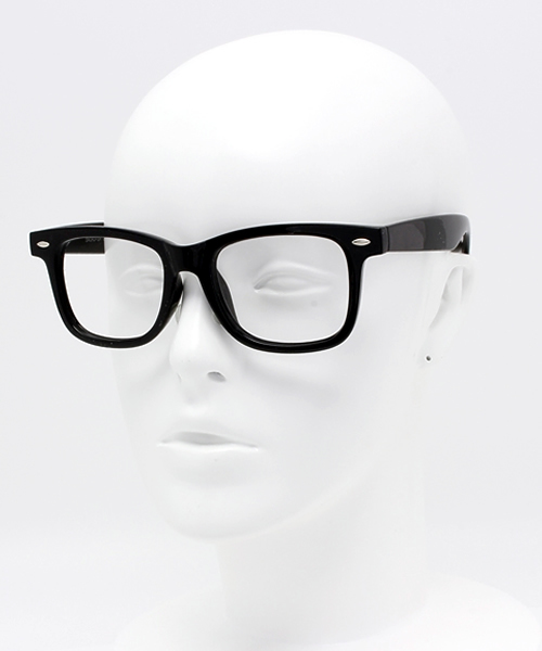 WEGO（ウィゴー）の「WEGO/ウェリントンタイプ(レンズ無し)（メガネ・メンズ・ブラック/ブラウン系その他・FREE）」の10枚目の写真