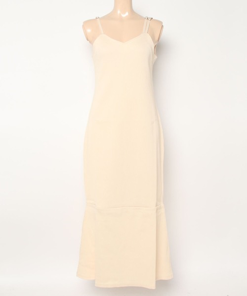 Ambre Neige（アンブルネージュ）の「マーメイドリブキャミワンピース／WEB/EC限定商品（ワンピース・レディース・ブラック/アイボリー/ダークブラウン・FREE）」の17枚目の写真