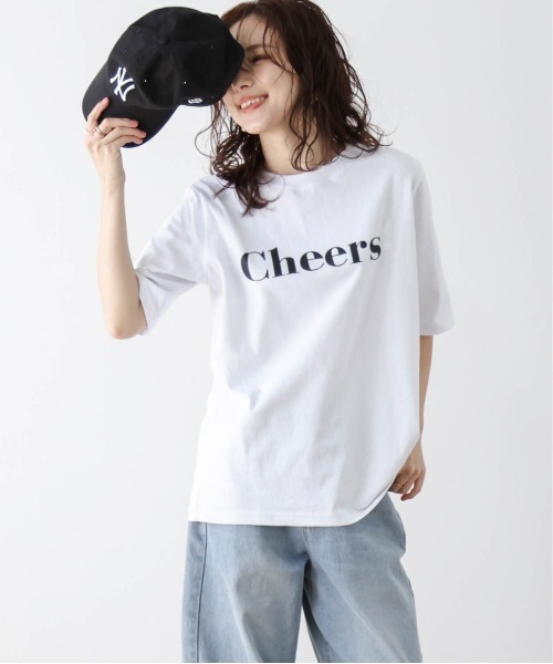 SUGAR BISKET(シュガービスケット)の「プリントロゴ半袖Tシャツ(Tシャツ/カットソー・レディース・ベージュ/ブルー/ブラック/ホワイト/ピンク・フリー)」の7枚目の写真
