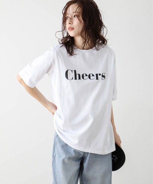 SUGAR BISKET(シュガービスケット)の「プリントロゴ半袖Tシャツ(Tシャツ/カットソー・レディース・ベージュ/ブルー/ブラック/ホワイト/ピンク・フリー)」の6枚目の写真