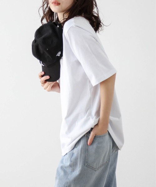SUGAR BISKET(シュガービスケット)の「プリントロゴ半袖Tシャツ(Tシャツ/カットソー・レディース・ベージュ/ブルー/ブラック/ホワイト/ピンク・フリー)」の8枚目の写真