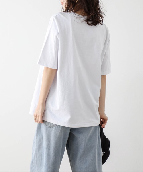 SUGAR BISKET(シュガービスケット)の「プリントロゴ半袖Tシャツ(Tシャツ/カットソー・レディース・ベージュ/ブルー/ブラック/ホワイト/ピンク・フリー)」の9枚目の写真