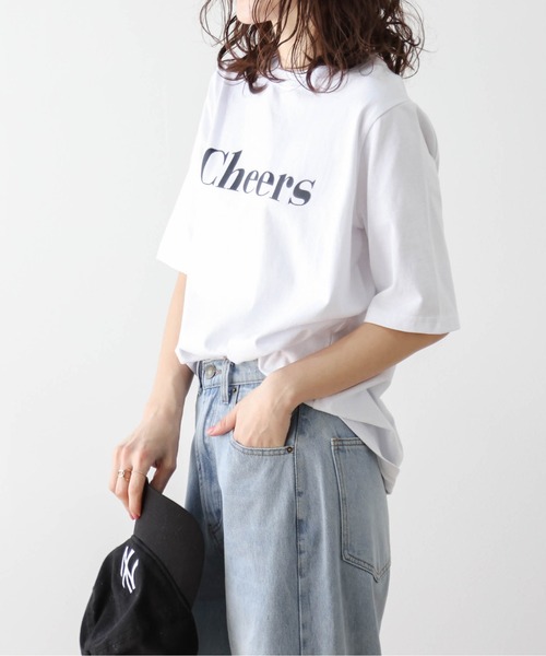 SUGAR BISKET(シュガービスケット)の「プリントロゴ半袖Tシャツ(Tシャツ/カットソー・レディース・ベージュ/ブルー/ブラック/ホワイト/ピンク・フリー)」の10枚目の写真