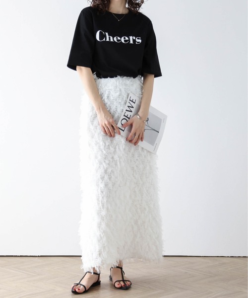 SUGAR BISKET(シュガービスケット)の「プリントロゴ半袖Tシャツ(Tシャツ/カットソー・レディース・ベージュ/ブルー/ブラック/ホワイト/ピンク・フリー)」の15枚目の写真