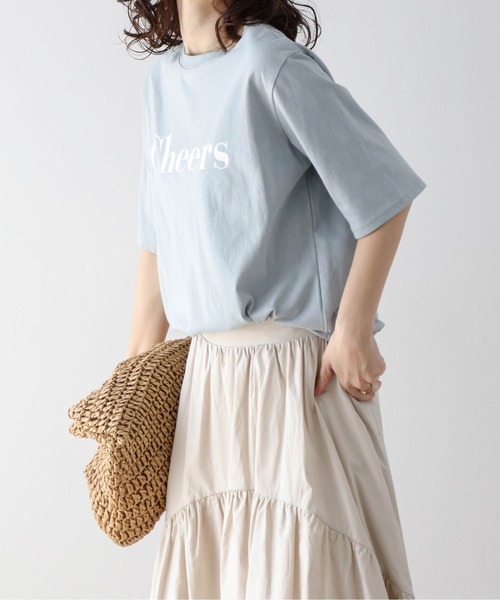 SUGAR BISKET(シュガービスケット)の「プリントロゴ半袖Tシャツ(Tシャツ/カットソー・レディース・ベージュ/ブルー/ブラック/ホワイト/ピンク・フリー)」の18枚目の写真
