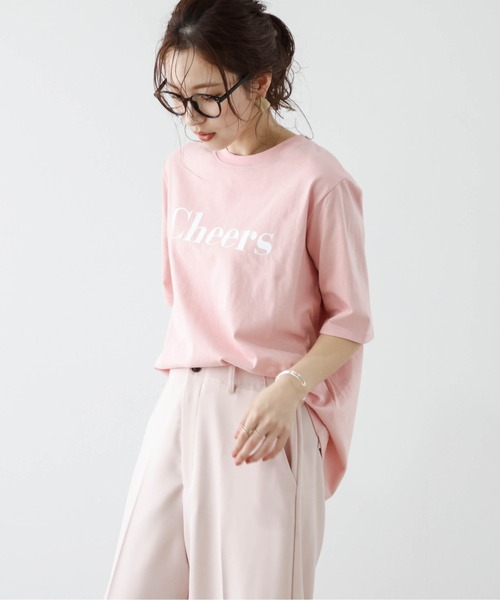 SUGAR BISKET(シュガービスケット)の「プリントロゴ半袖Tシャツ(Tシャツ/カットソー・レディース・ベージュ/ブルー/ブラック/ホワイト/ピンク・フリー)」の21枚目の写真