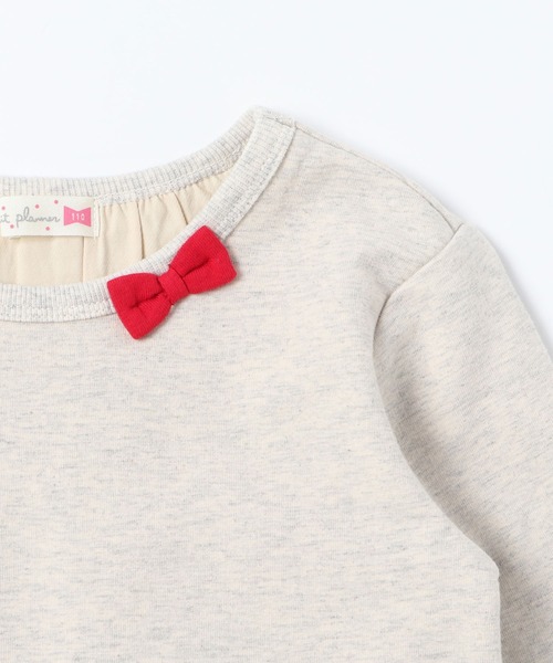 KP（ケーピー）の「レイヤード風裏毛長袖チュニック(100～130cm)（スウェット・キッズ・オートミール/ブルー系その他・110cm/100cm/120cm/130cm）」の3枚目の写真