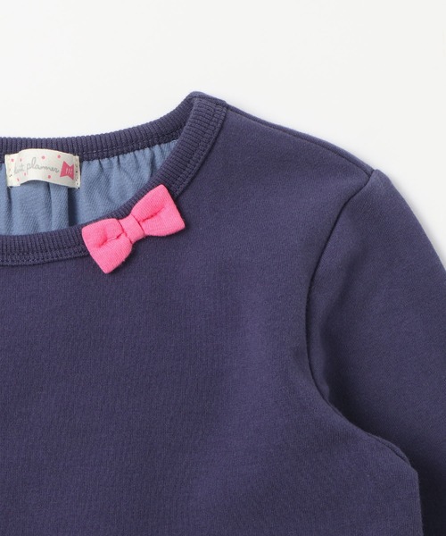 KP（ケーピー）の「レイヤード風裏毛長袖チュニック(100～130cm)（スウェット・キッズ・オートミール/ブルー系その他・110cm/100cm/120cm/130cm）」の9枚目の写真