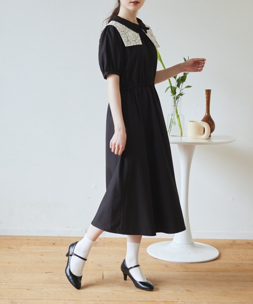 idem（イデム）の「2way double collar onepiece/2wayダブルカラー