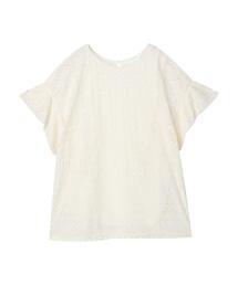 Green　Parks | 5分袖カットレースプルオーバー(Tシャツ/カットソー)