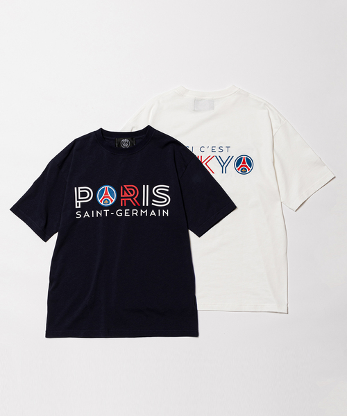 XLサイズ 新品 PARISロゴ パリサンジェルマン半袖セットアップ黒