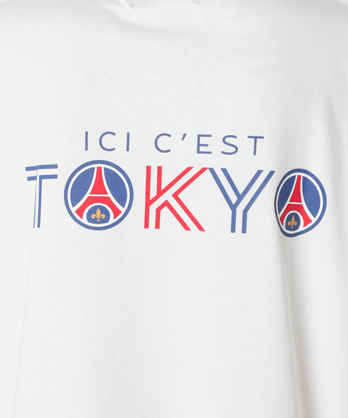 PARIS SAINT-GERMAIN（パリサンジェルマン）の「【Paris Saint-Germain】トリコロール インライン Tシャツ（Tシャツ/カットソー・メンズ・ホワイト/ネイビー/ブラック・SMALL/MEDIUM/LARGE/X-LARGE）」の5枚目の写真