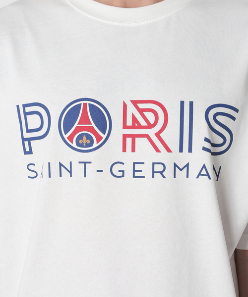 PARIS SAINT-GERMAIN（パリサンジェルマン）の「【Paris Saint-Germain】トリコロール インライン Tシャツ（Tシャツ/カットソー・メンズ・ホワイト/ネイビー/ブラック・SMALL/MEDIUM/LARGE/X-LARGE）」の13枚目の写真
