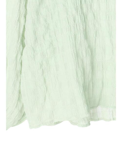 Green　Parks（グリーンパークス）の「・novem9 シアー長袖シャツチュニック（シャツ/ブラウス・レディース・グリーン系その他2/オレンジ/オフホワイト/イエロー・FREE）」の8枚目の写真