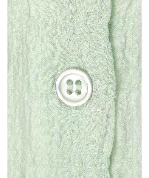 Green　Parks（グリーンパークス）の「・novem9 シアー長袖シャツチュニック（シャツ/ブラウス・レディース・グリーン系その他2/オレンジ/オフホワイト/イエロー・FREE）」の10枚目の写真