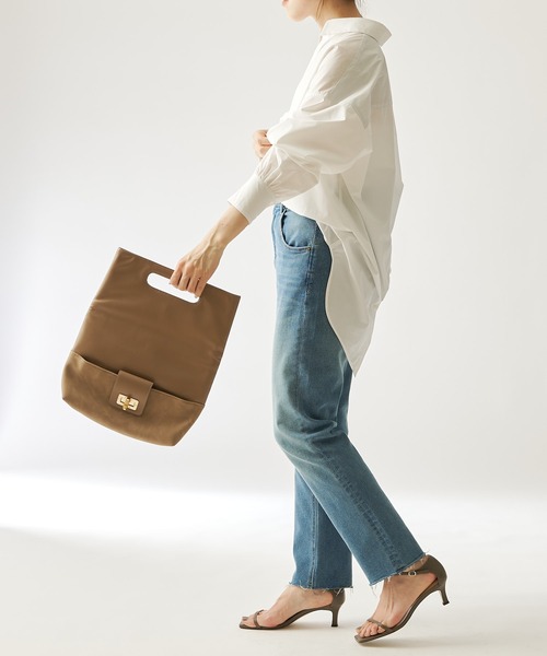 PAPILLONNER（パピヨネ）の「様々なシチュエーションに/3WAY/折りたたみショルダー/PAPILLONNER/パピヨネ（ショルダーバッグ・レディース・ベージュ/サックスブルー・FREE）」の10枚目の写真