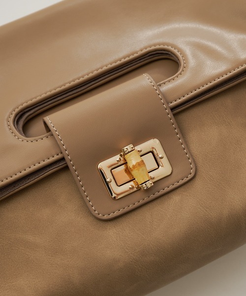 PAPILLONNER（パピヨネ）の「様々なシチュエーションに/3WAY/折りたたみショルダー/PAPILLONNER/パピヨネ（ショルダーバッグ・レディース・ベージュ/サックスブルー・FREE）」の6枚目の写真