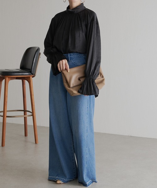 PAPILLONNER（パピヨネ）の「様々なシチュエーションに/3WAY/折りたたみショルダー/PAPILLONNER/パピヨネ（ショルダーバッグ・レディース・ベージュ/サックスブルー・FREE）」の9枚目の写真