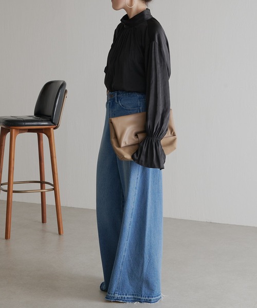 PAPILLONNER（パピヨネ）の「様々なシチュエーションに/3WAY/折りたたみショルダー/PAPILLONNER/パピヨネ（ショルダーバッグ・レディース・ベージュ/サックスブルー・FREE）」の18枚目の写真