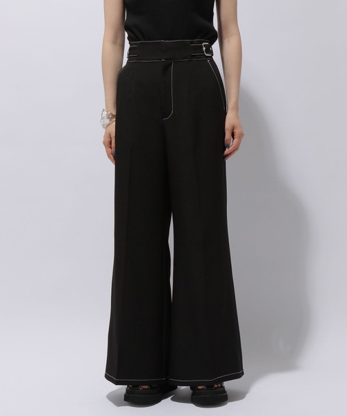 HARE（ハレ）の「サイドバックルワイドフレアパンツ(HARE)（その他パンツ・レディース・アイボリー/ブラック/ボルドー・FREE）」の19枚目の写真