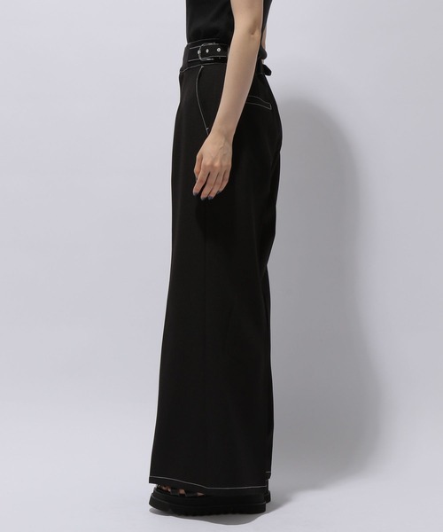 HARE（ハレ）の「サイドバックルワイドフレアパンツ(HARE)（その他パンツ・レディース・アイボリー/ブラック/ボルドー・FREE）」の17枚目の写真