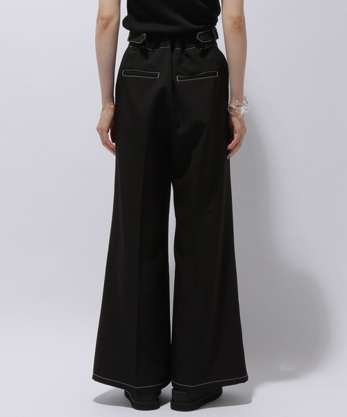 HARE（ハレ）の「サイドバックルワイドフレアパンツ(HARE)（その他パンツ・レディース・アイボリー/ブラック/ボルドー・FREE）」の5枚目の写真