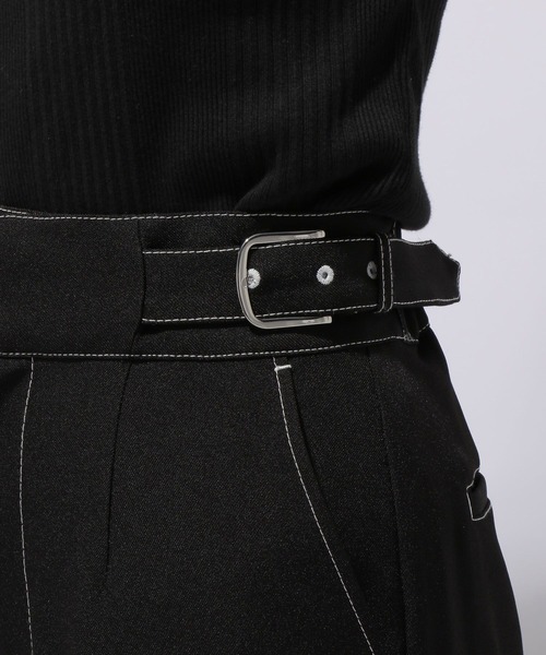 HARE（ハレ）の「サイドバックルワイドフレアパンツ(HARE)（その他パンツ・レディース・アイボリー/ブラック/ボルドー・FREE）」の14枚目の写真