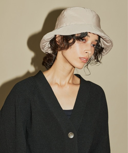 Aunt Marie's（アントマリーズ）の「中綿バケットハット（ハット・レディース・ブラック/アイボリー・FREE）」の5枚目の写真