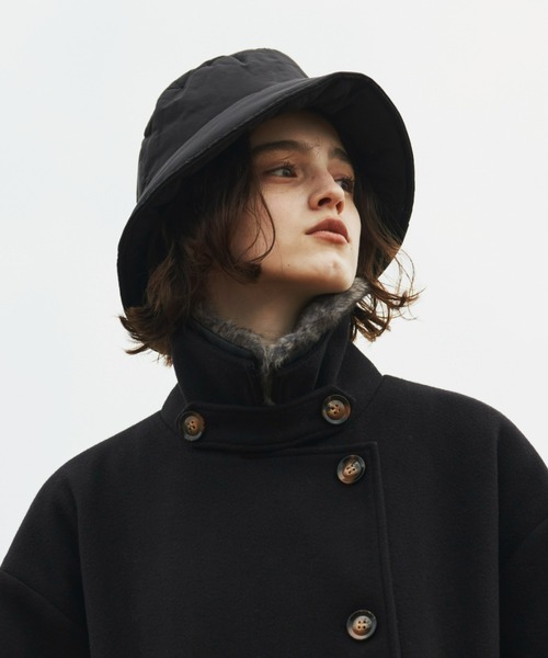 Aunt Marie's（アントマリーズ）の「中綿バケットハット（ハット・レディース・ブラック/アイボリー・FREE）」の4枚目の写真