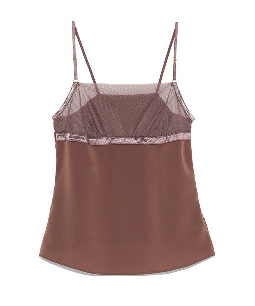 LILY BROWN(リリーブラウン)の「【LILY BROWN Lingerie】シアーチュール/キャミソール(キャミソール・レディース・ブラック/ブラウン・FREE)」の11枚目の写真