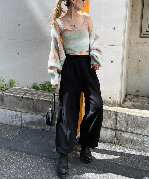 SPIRALGIRL（スパイラルガール）の「グラデーション二ットアンサンブル（ニット/セーター・レディース・ピンク系/グリーン系・FREE）」の10枚目の写真