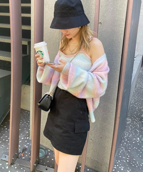 SPIRALGIRL（スパイラルガール）の「グラデーション二ットアンサンブル（ニット/セーター・レディース・ピンク系/グリーン系・FREE）」の20枚目の写真