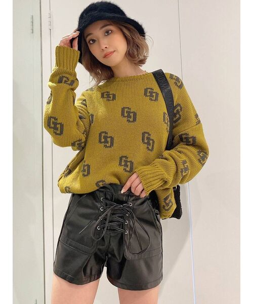 GYDA(ジェイダ)の「フェイクレザー レースアップショートパンツ(その他パンツ・レディース・ブラック/ブラウン・FREE)」の20枚目の写真