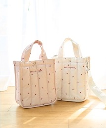 gelatopiqueジェラートピケ限定品ストロベリーキルティングキャリーバック gelato pique ペットキャリー 「CAT＆DOG」「販路限定商品