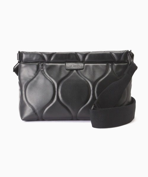 LE VERNIS（ル・ベルニ）の「(LE VERNIS)キルティングデザインショルダーバッグ（ショルダーバッグ・レディース・ブラック/グリーン・FREE）」の13枚目の写真