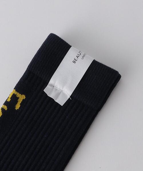 BEAUTY&YOUTH UNITED ARROWS(ビューティーアンドユースユナイテッドアローズ)の「フリーダムスタンダード ロゴ ソックス(ソックス/靴下・メンズ・ホワイト/ネイビー/グレー/ケリー・FREE)」の6枚目の写真