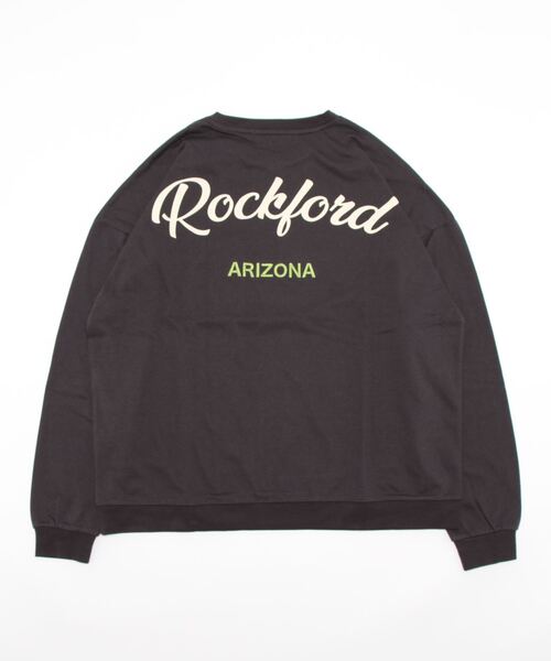 HONEYSUCKLE ROSE（ハニーサックルローズ）の「【HONEYSUCKLE ROSE】バックロゴプリントロンＴ（Tシャツ/カットソー・レディース・ダークグレー/ベージュ/ホワイト・M/L）」の5枚目の写真