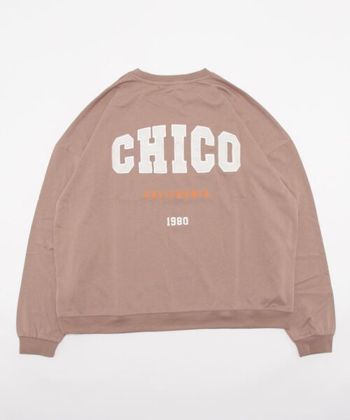 HONEYSUCKLE ROSE（ハニーサックルローズ）の「【HONEYSUCKLE ROSE】バックロゴプリントロンＴ（Tシャツ/カットソー・レディース・ダークグレー/ベージュ/ホワイト・M/L）」の4枚目の写真