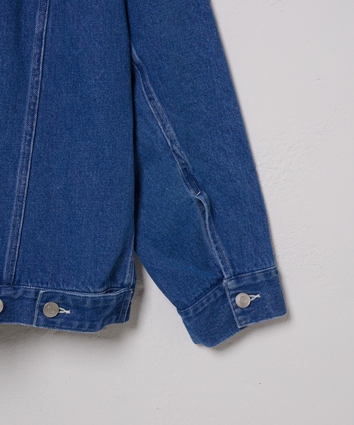 WHIMSIC（ウィムジック）の「【WHIMSIC】TYPE-3 デニムジャケット（テーラードジャケット・レディース・チャコールグレー/ブルー・FREE）」の5枚目の写真