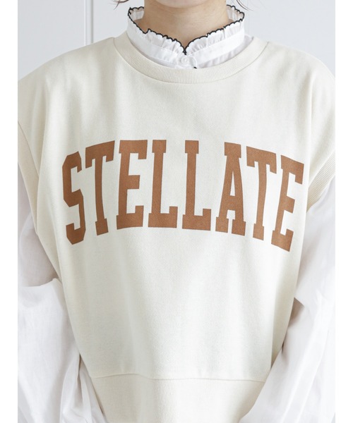 ehka sopo（エヘカソポ）の「カレッジロゴ裏毛ベスト（ベスト・レディース・ブラウン/グレー/キナリ・ﾌﾘ-）」の19枚目の写真