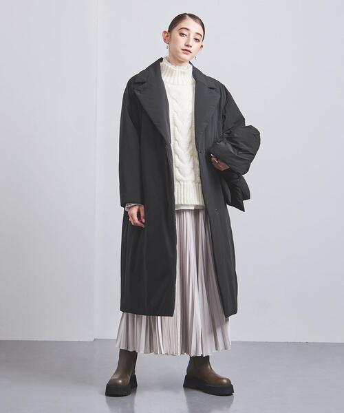 UNITED ARROWS パディング モッズ コート ナイロン XL 黒 ショート モッズコート ‐はっ水‐＜A DAY IN THE LIFE＞