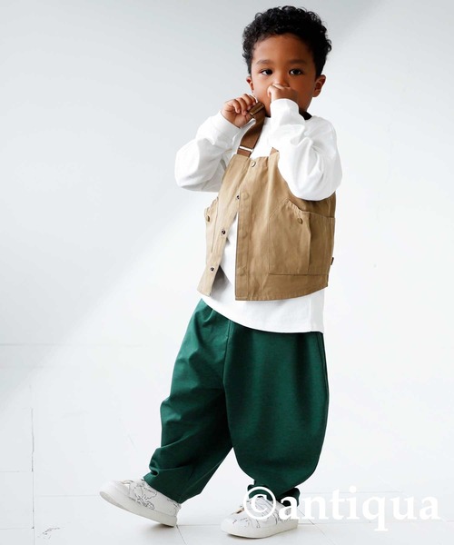 antiqua（アンティカ）の「カラーパンツ（その他パンツ・キッズ・ブラック/ブルー/オレンジ/グリーン・140/150/130/160）」の3枚目の写真