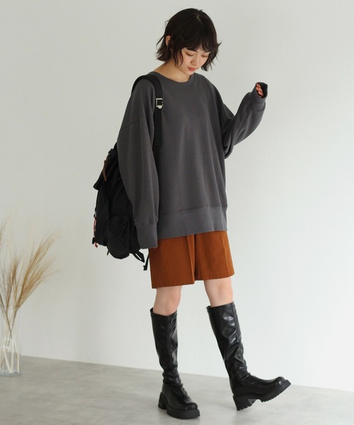 Crisp（クリスプ）の「チャンキーロングブーツ（ブーツ・レディース・ブラック/ベージュ・37/38）」の7枚目の写真