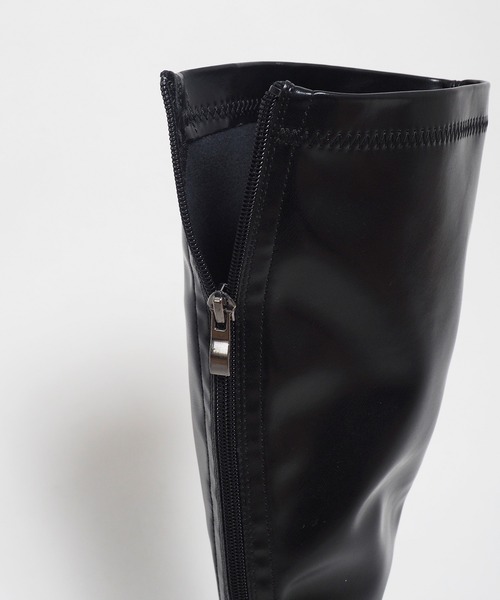 Crisp（クリスプ）の「チャンキーロングブーツ（ブーツ・レディース・ブラック/ベージュ・37/38）」の16枚目の写真