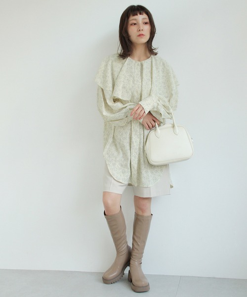 Crisp（クリスプ）の「チャンキーロングブーツ（ブーツ・レディース・ブラック/ベージュ・37/38）」の22枚目の写真